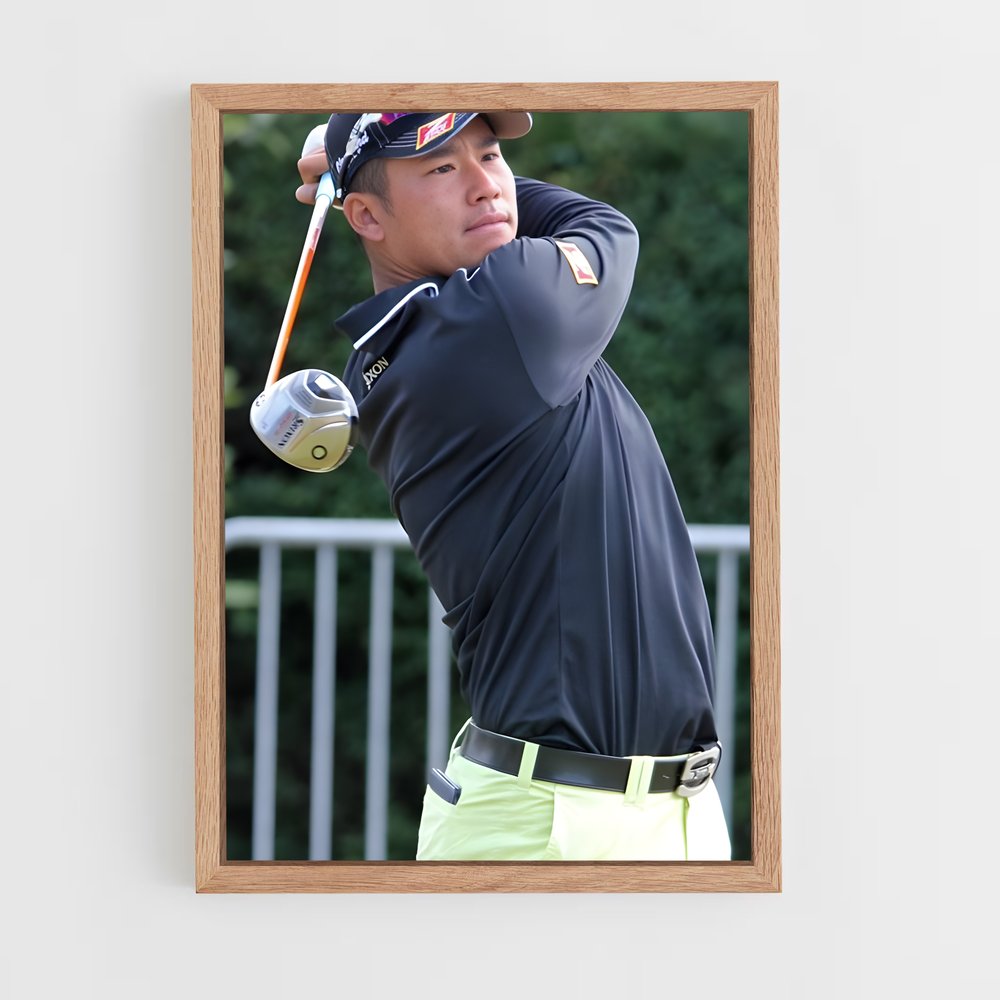 Poster Hideki matsuyama – affiche Golf (vue 4)